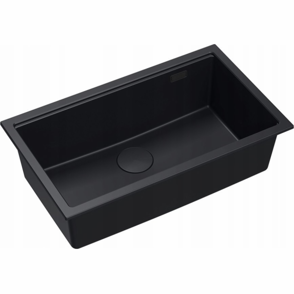 GraniteQ LOGAN 110 dřez GraniteQ čistý uhlíkový dřez 76x4...