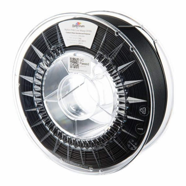 Spectrum  3D vlákno, PA6 Low Warp CF15S, 1,75 mm, 1000 g,...