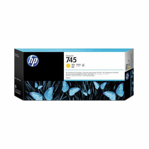 Inkoustová kazeta HP Ink/745 (žlutá) (F9K02A)