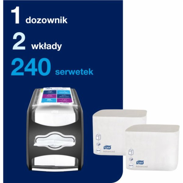 Tork  Xpressnap Fit – Startovací sada – Stolní zásobník n...