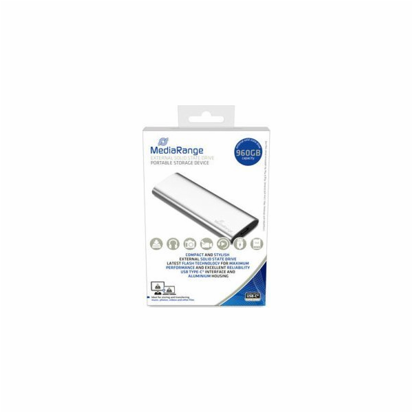 MediaRange MR1103 960GB externí SSD stříbrný (MR1103)