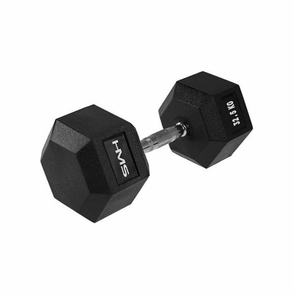 HMS činka Hex Pro pogumovaná 1 x 32,5 kg