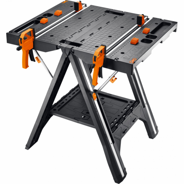 Worx Pracovní stůl 78x63cm, sada obsahuje 2 svorky + 4s k...