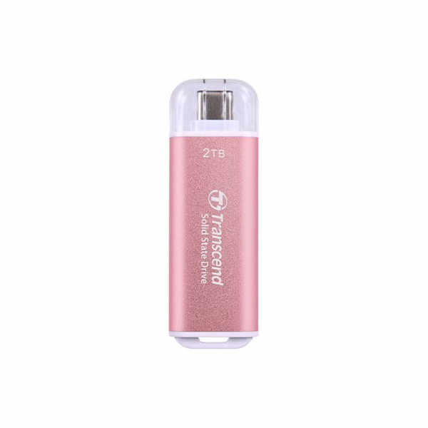 Pendrive Transcend SSD USB-C 2TB EXT. PINK/TS2TESD300P TR...