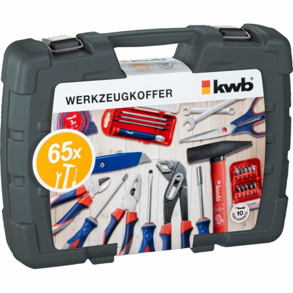 Sada nářadí KWB Kufr na nářadí kwb 65-dílný. 370730