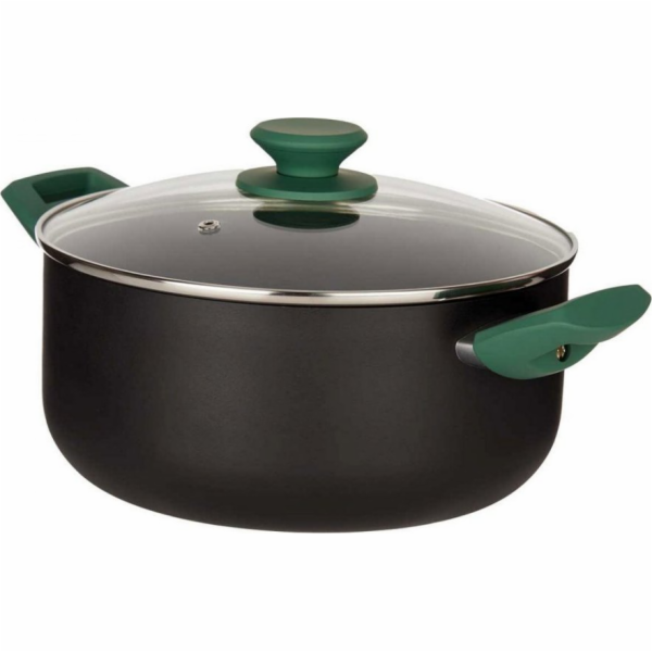 Hrnec Kinvara černozelená barva 24 cm hliník (4,5 l)