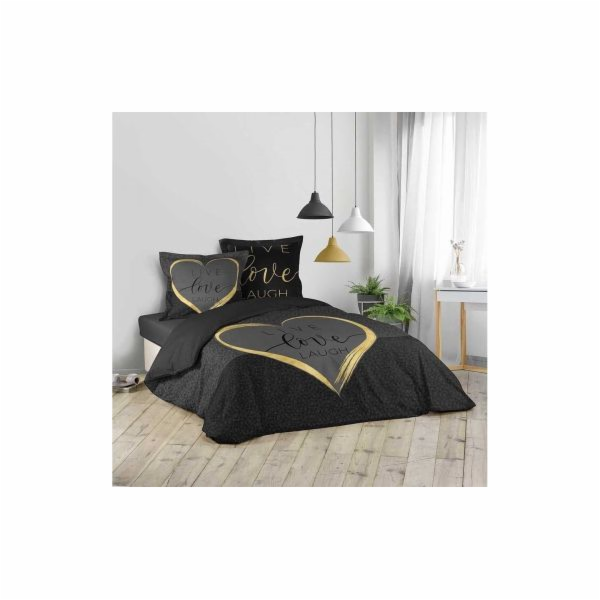Povlečení Douceur d`Interieur DOUCEUR - CRAZY LOVE BLACK ...