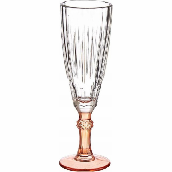Vivalto sklenice na šampaňské Exotické sklo losos (170 ml)