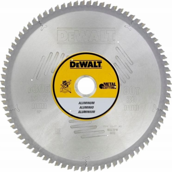Dewalt kotoučová pila 305x30mm, 80 zubů (DT1916-QZ)