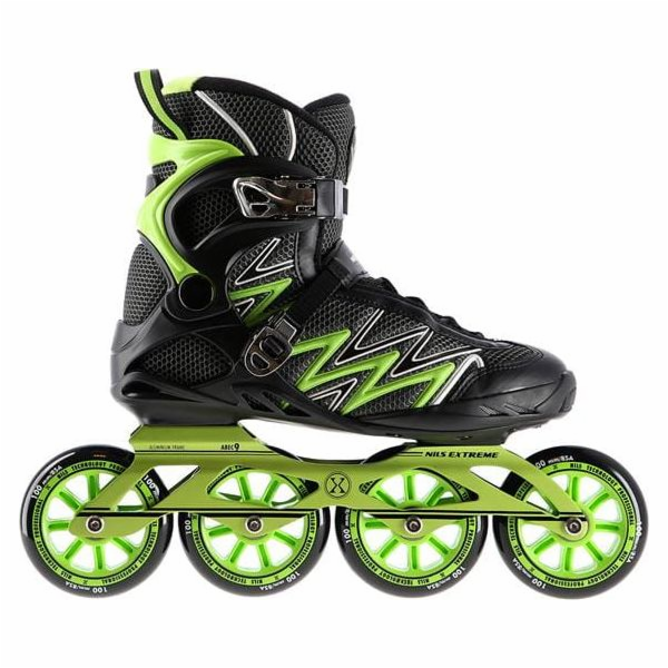 Rekreační brusle Nils Extreme NA8660, zelené, velikost 38