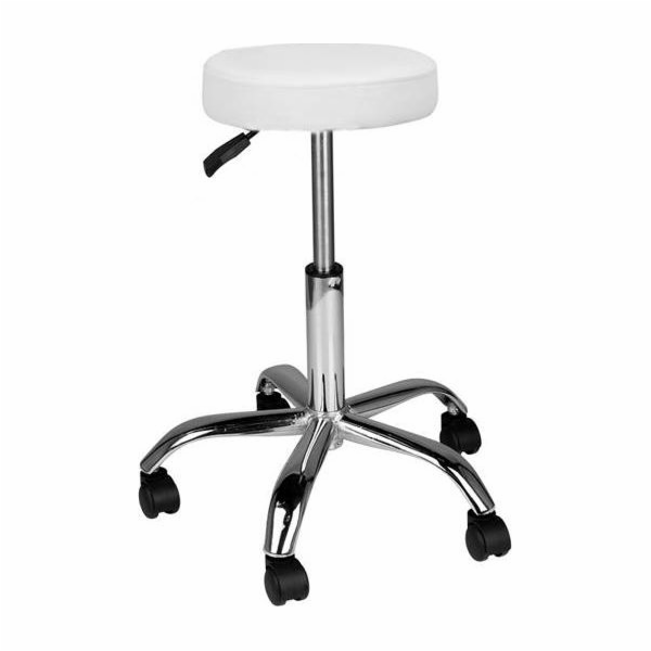 Activeshop AM-310 kosmetická stolička, bílá, univerzální