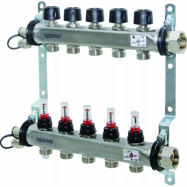Uponor Vario S rozdělovač s FM 10X průtokoměrem