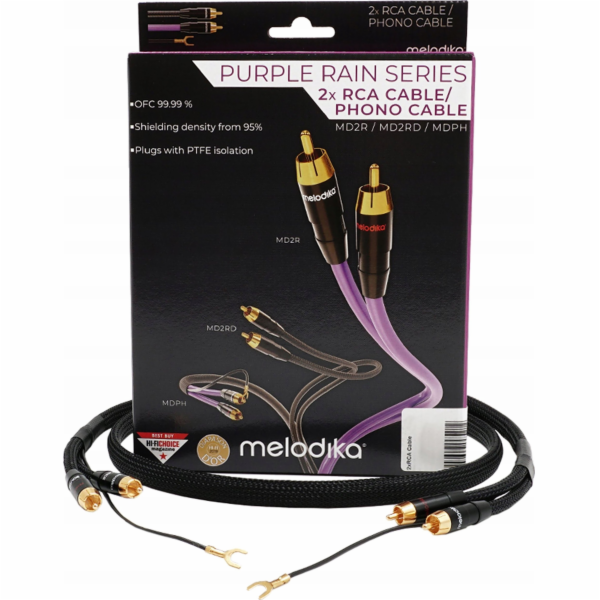 Gramofon Melodika  MDPHD20 Purple Rain Black Edition 2xRC...