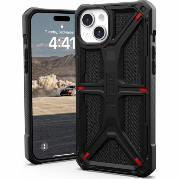 Pouzdro UAG  Monarch pro iPhone 15 Plus - černý kevlar