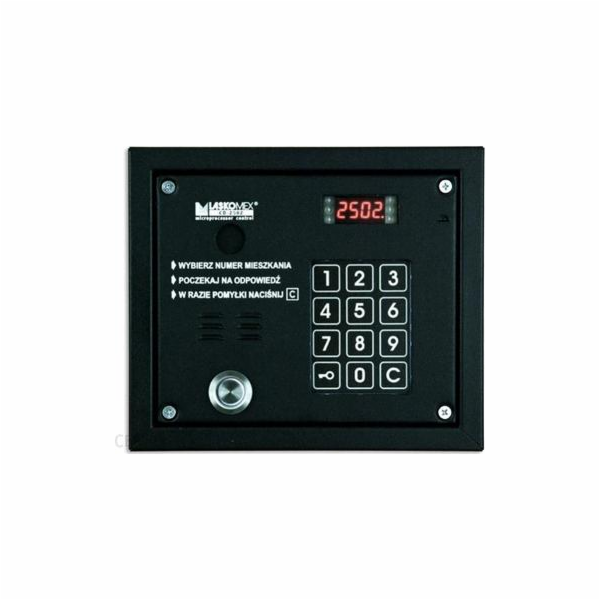 Laskomex  CP-2503TP černý Audio panel se čtečkou klíčů Da...