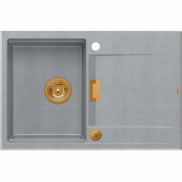 Owen  111 GraniteQ dřez, dřez s Push 2 Open sifon, 1-misk...