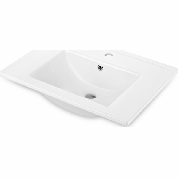 Deante Floks bílé umyvadlo zapuštěné do desky, 60 cm (CDI...