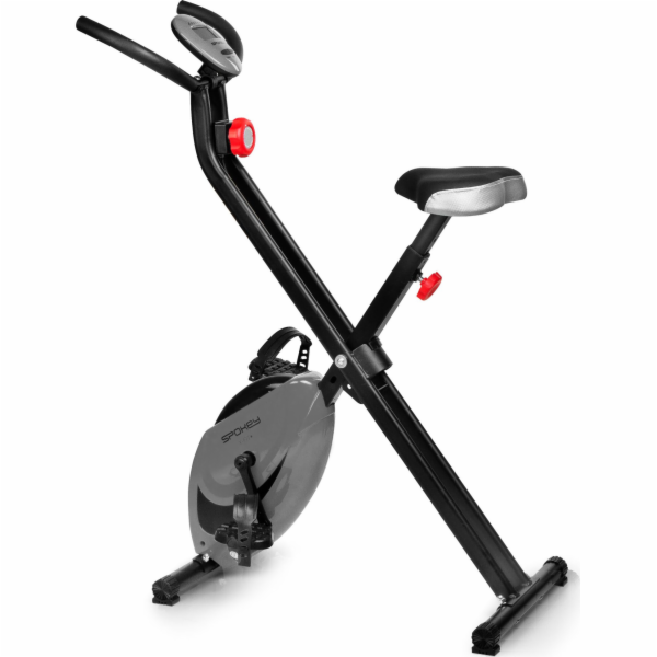 Stacionární kolo Spokey XFIT+, magnetické, šedé