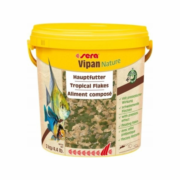 Sera Vipan Nature Large Flakes 10 l, velké vločky - prémi...