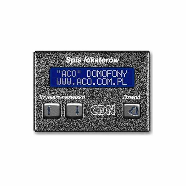 ACO  CDN-230E ST Elektronický seznam nájemců, ocel