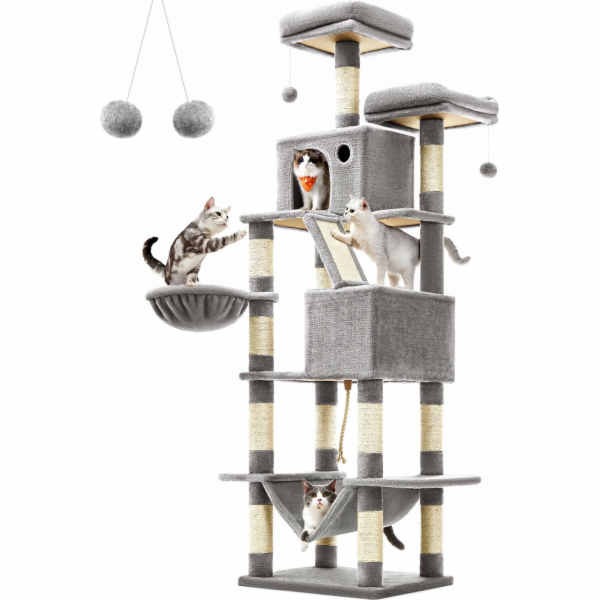 Mozos KITTY-TREE Velké škrabadlo - kočičí věž, 206 cm