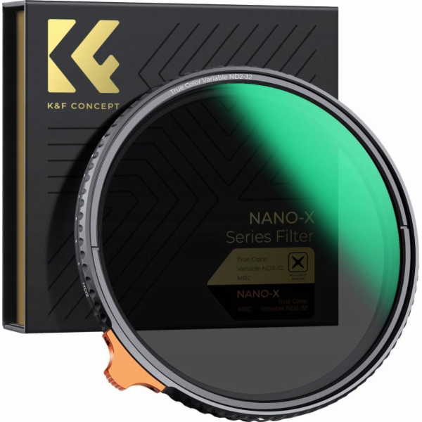 Kf filtr Nd filtr šedý nastavitelný Nd2-nd32 82mm True Co...