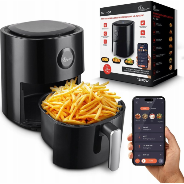 ExtraLink  HOME AIR FRYER 4L EU SJ-400 beztuková fritéza