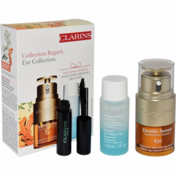 Clarins  SET (DVOJITÉ OČNÍ SÉRUM 20ML + RYCHLÝ ODSTRAŇOVA...