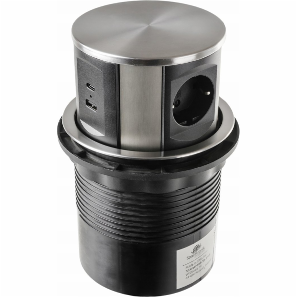 Spacetronik Kulatá stolní zásuvka Spacetronik SPS-R3D5B V2