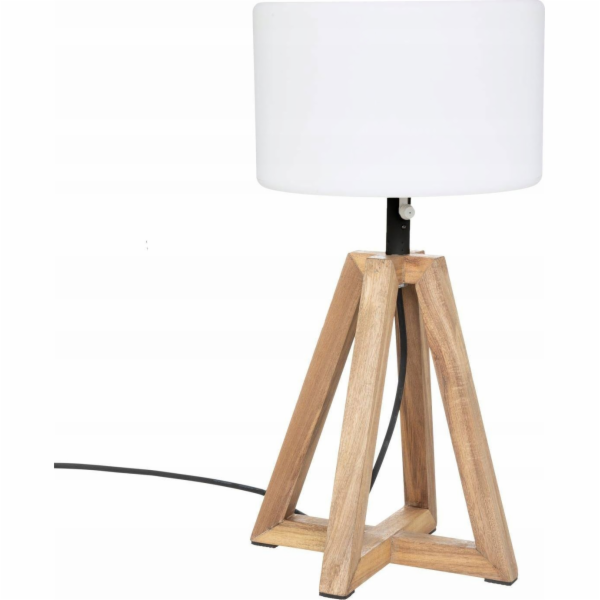 Terasová lampa Atmosphera Matia, rám z akáciového dřeva, ...