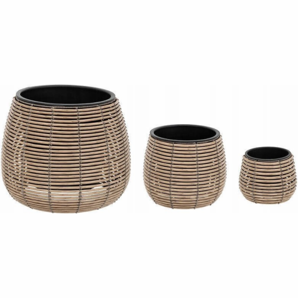Atmosphera Sada květináčů v různých velikostech, 3 ks.