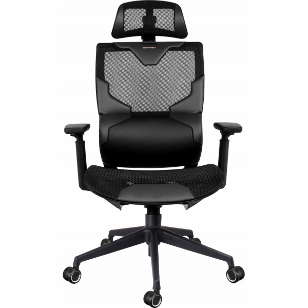 Křeslo Cortek PRODYŠNÉ OTOČNÉ KŘESLO PRO HRY CORTEK BLACK...