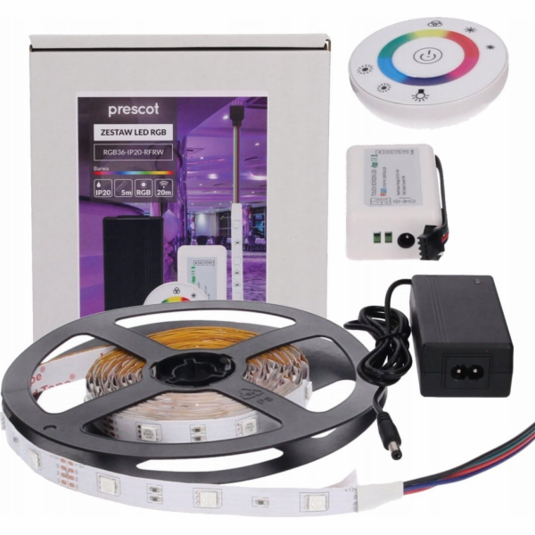 Prescot LED pásek Prescot RGB36-IP20-RFRW LED pásek 36W bílý