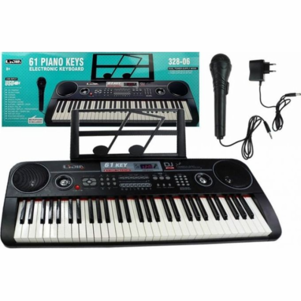 Napájecí zdroj mikrofonu Lean Sport Keyboard 328-06 černý