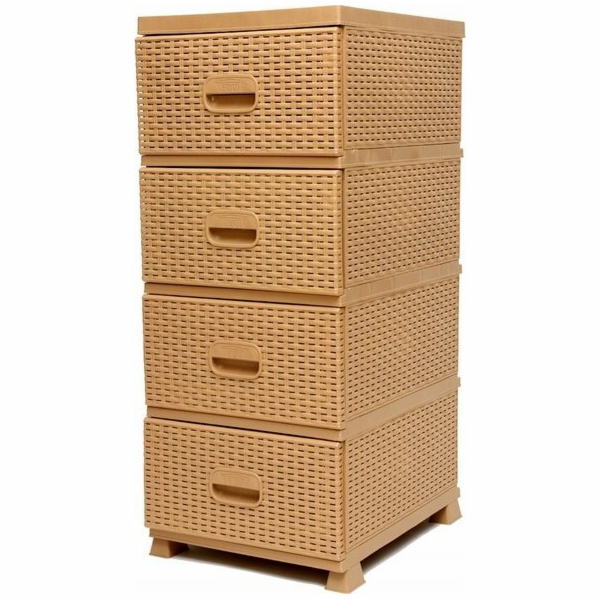 TRITON RATTAN komoda 38x45x90 béžová