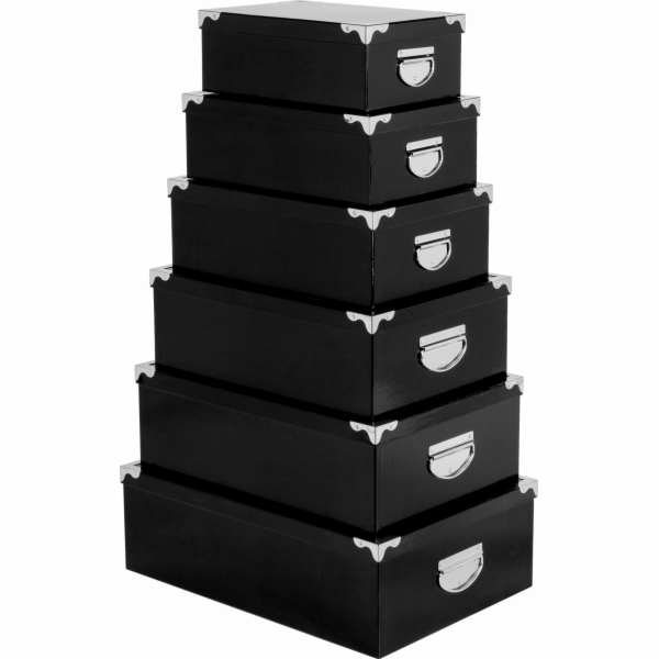 5five Sada obdélníkových úložných boxů, 6 kusů