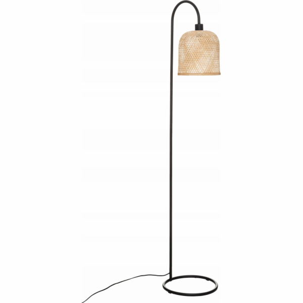 Stojací lampa Atmosphera ALI s tkaným bambusovým stínidle...