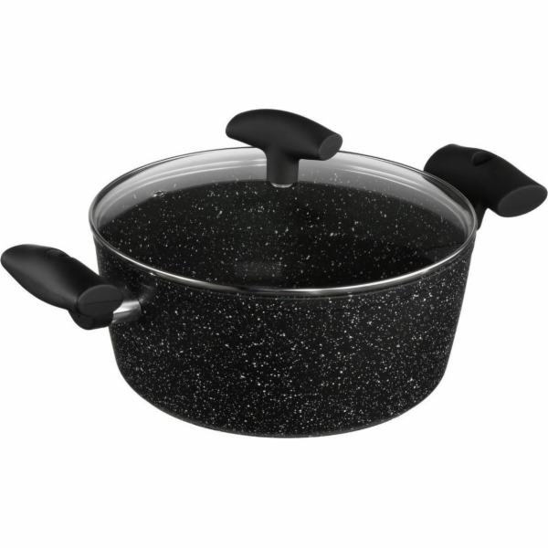 5five Hliníkový hrnec s mramorovým povrchem, 24 cm + pokl...