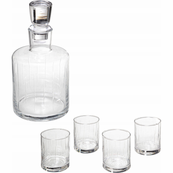 Karafa na whisky Secret de Gourmet + 4 sklenice, 350 ml, ...