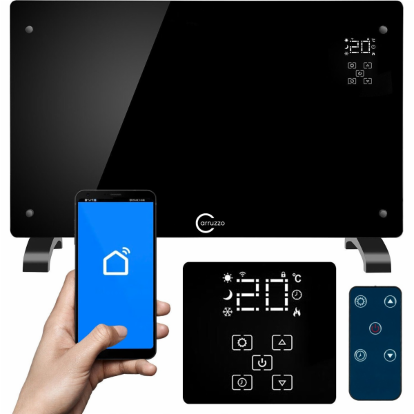 Carruzzo Q20F1 radiátor ELEKTRICKÝ SKLENĚNÝ PANELOVÝ RADI...