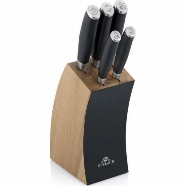 Gerlach sada 5 nožů v bloku Deco Black