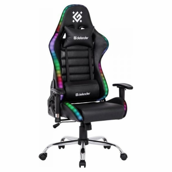 Křeslo Defender Herní křeslo Defender ULTIMATE, černé RGB