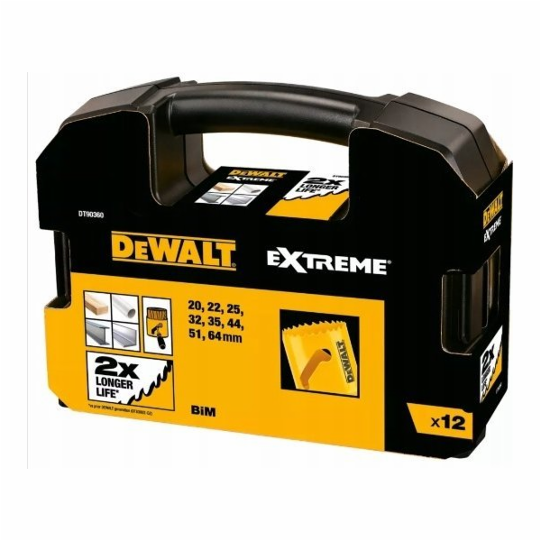Dewalt  SADA DĚROVACÍ PILY 12 ks. BIMETAL UNIVERZÁLNÍ