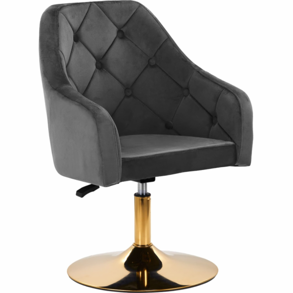Activeshop 4Rico otočné křeslo QS-BL14G sametově šedé