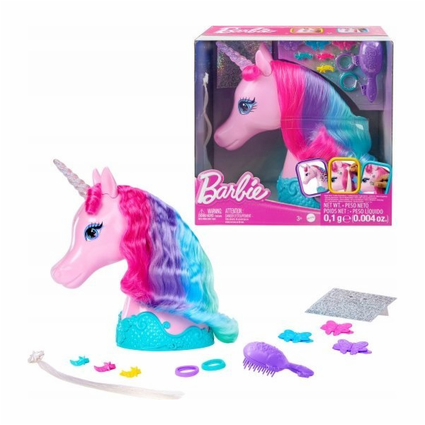 Mattel BRB UNICORN STYLING HEAD JCW52 WB2
