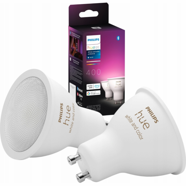 Signify Philips Hue White & Col. Amb. GU10 Doppelpack 2x3...