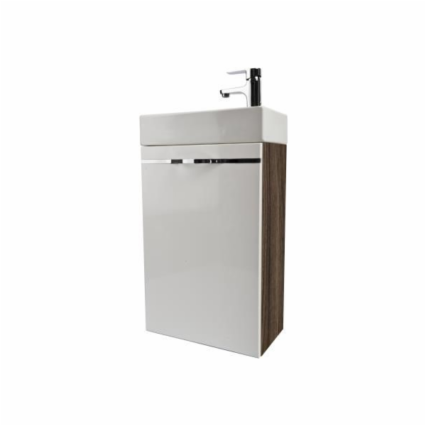 KFA Vedea skříňka pod umyvadlo 40cm bílá + hnědá (5906031...