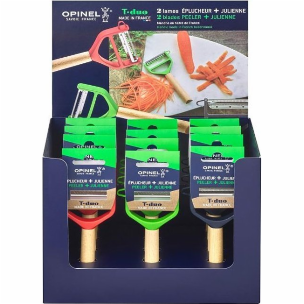 Opinel  Sada 12ks škrabek T-Duo Wood