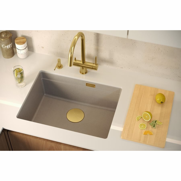 GraniteQ LOGAN 100 dřez GraniteQ soft taupe dřez 59,5x45,...