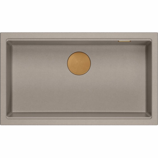 GraniteQ LOGAN 110 dřez GraniteQ soft taupe dřez 76x44x23...